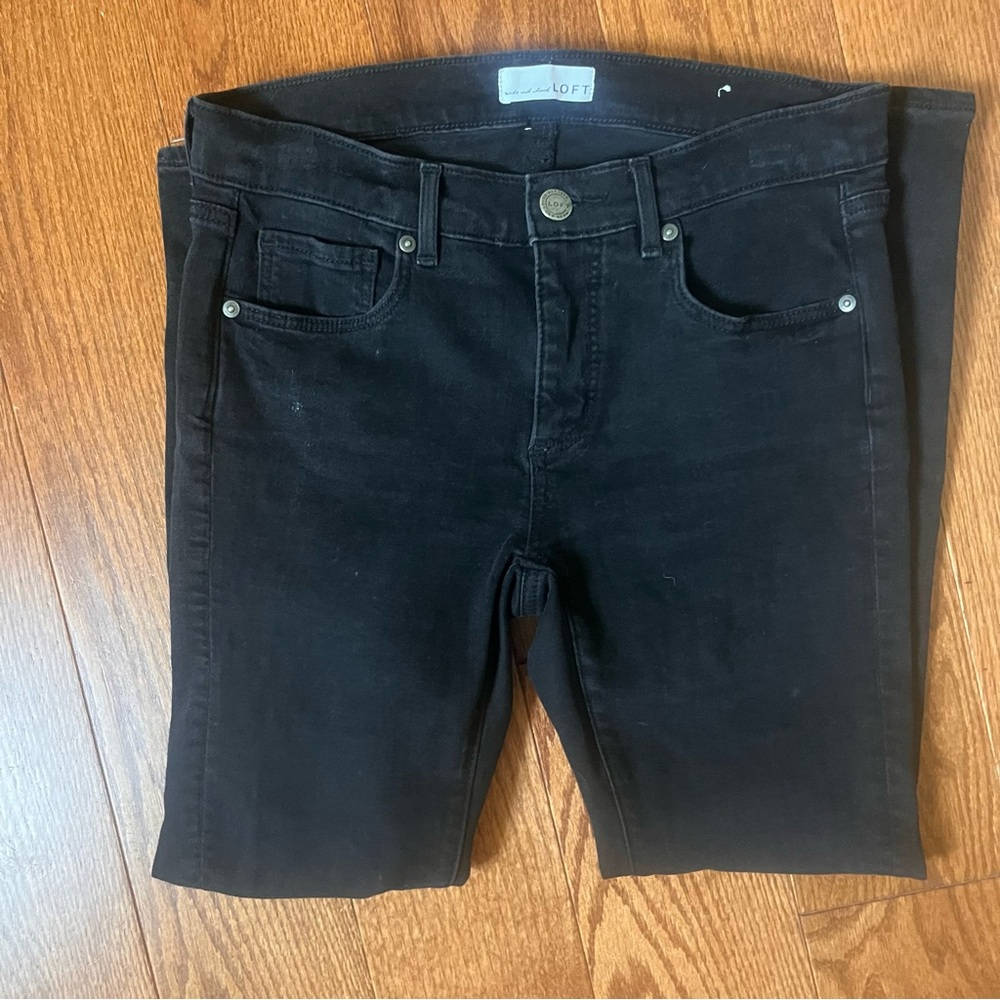 Loft Black Modern Skinny Jeans Size 27/4